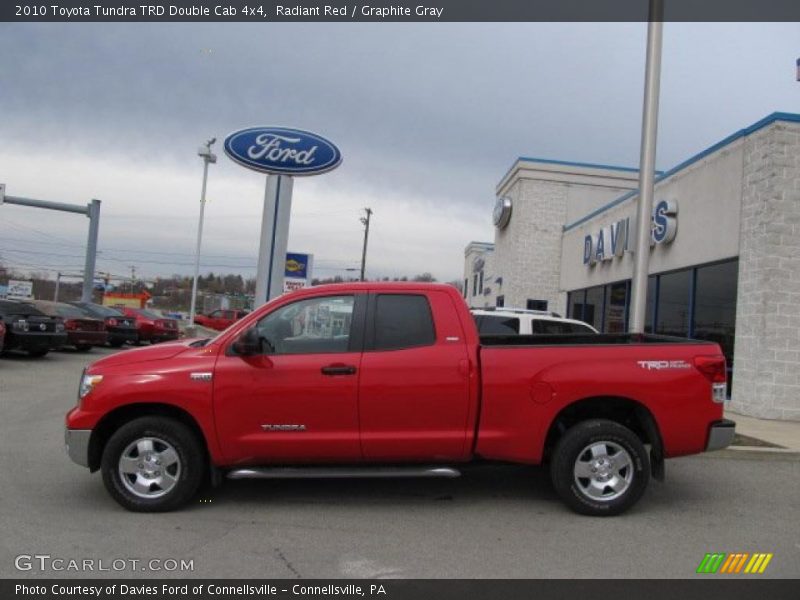 Radiant Red / Graphite Gray 2010 Toyota Tundra TRD Double Cab 4x4