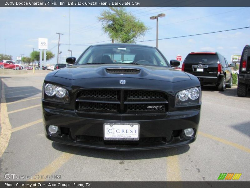 Brilliant Black Crystal Pearl / Dark Slate Gray 2008 Dodge Charger SRT-8