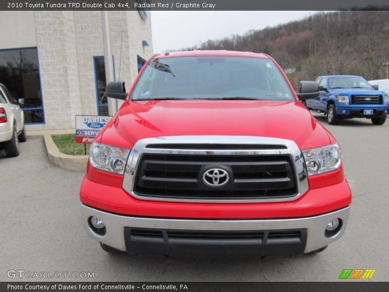 Radiant Red / Graphite Gray 2010 Toyota Tundra TRD Double Cab 4x4