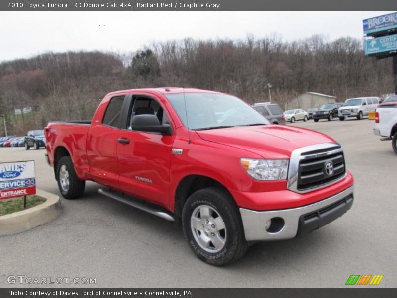 Radiant Red / Graphite Gray 2010 Toyota Tundra TRD Double Cab 4x4