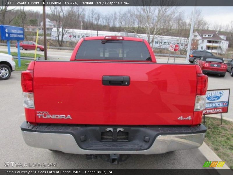 Radiant Red / Graphite Gray 2010 Toyota Tundra TRD Double Cab 4x4