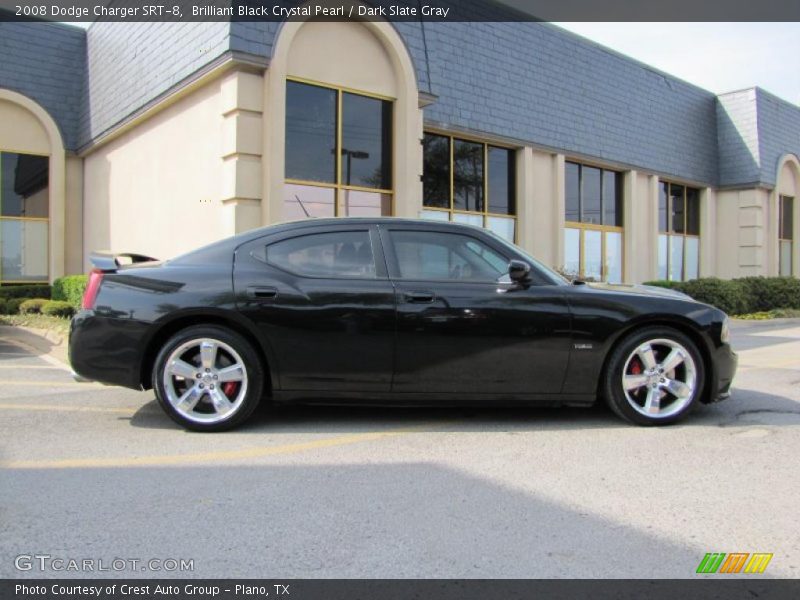Brilliant Black Crystal Pearl / Dark Slate Gray 2008 Dodge Charger SRT-8