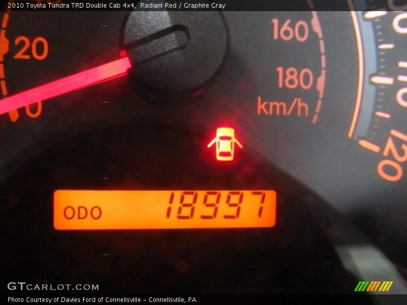 Radiant Red / Graphite Gray 2010 Toyota Tundra TRD Double Cab 4x4