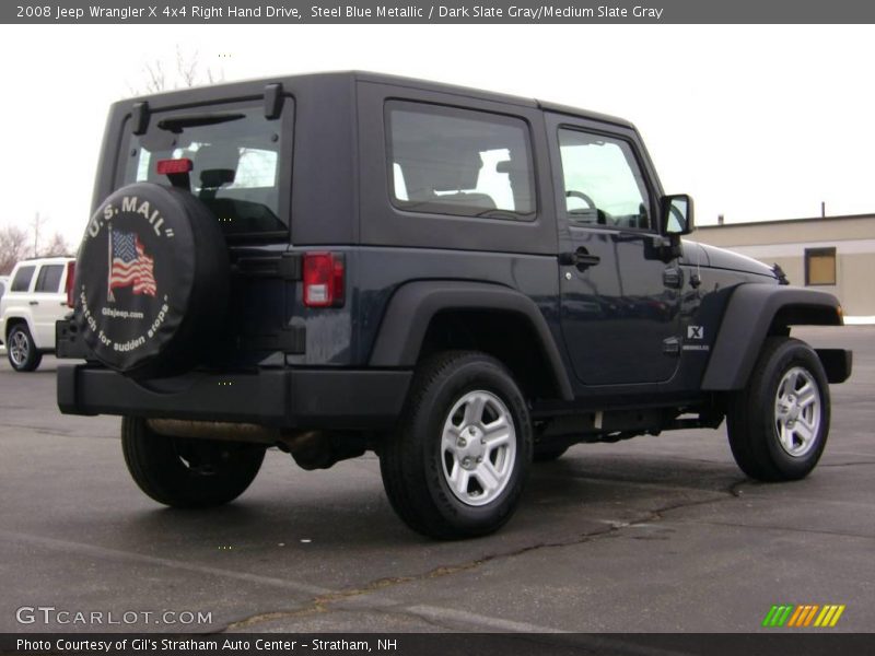 Steel Blue Metallic / Dark Slate Gray/Medium Slate Gray 2008 Jeep Wrangler X 4x4 Right Hand Drive