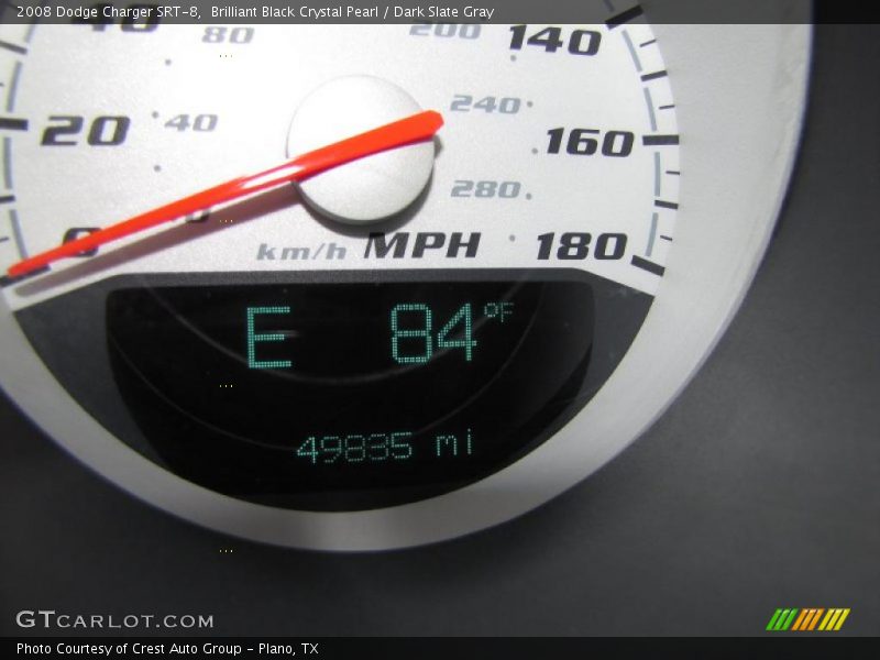 Brilliant Black Crystal Pearl / Dark Slate Gray 2008 Dodge Charger SRT-8