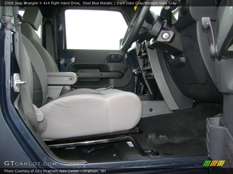 Steel Blue Metallic / Dark Slate Gray/Medium Slate Gray 2008 Jeep Wrangler X 4x4 Right Hand Drive