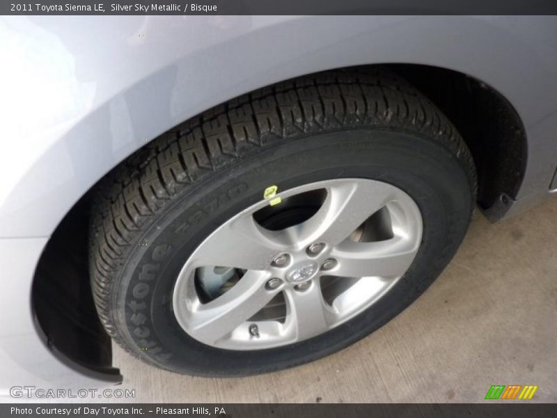 Silver Sky Metallic / Bisque 2011 Toyota Sienna LE