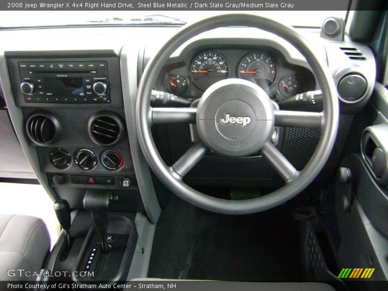 Steel Blue Metallic / Dark Slate Gray/Medium Slate Gray 2008 Jeep Wrangler X 4x4 Right Hand Drive