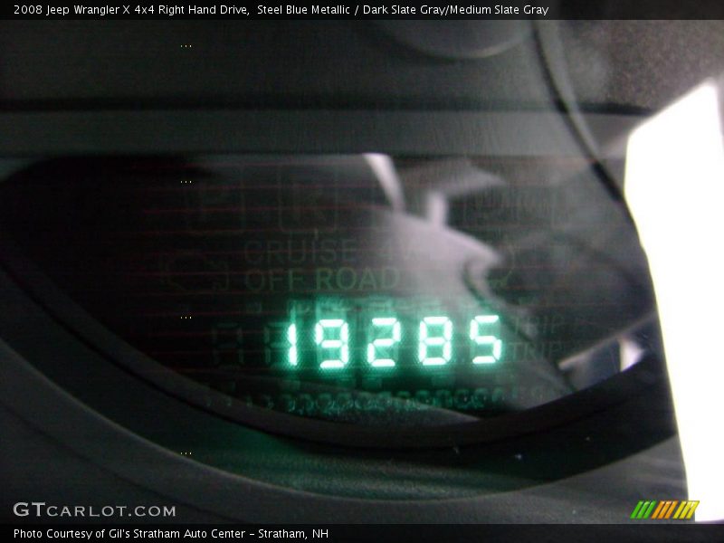Steel Blue Metallic / Dark Slate Gray/Medium Slate Gray 2008 Jeep Wrangler X 4x4 Right Hand Drive