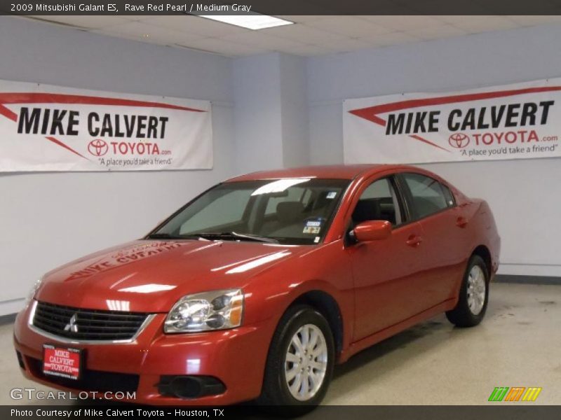 Rave Red Pearl / Medium Gray 2009 Mitsubishi Galant ES