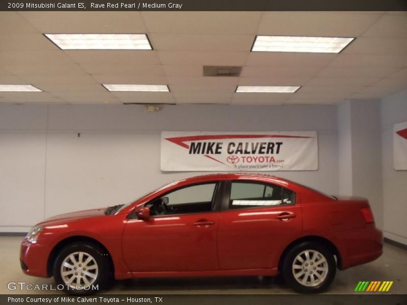Rave Red Pearl / Medium Gray 2009 Mitsubishi Galant ES