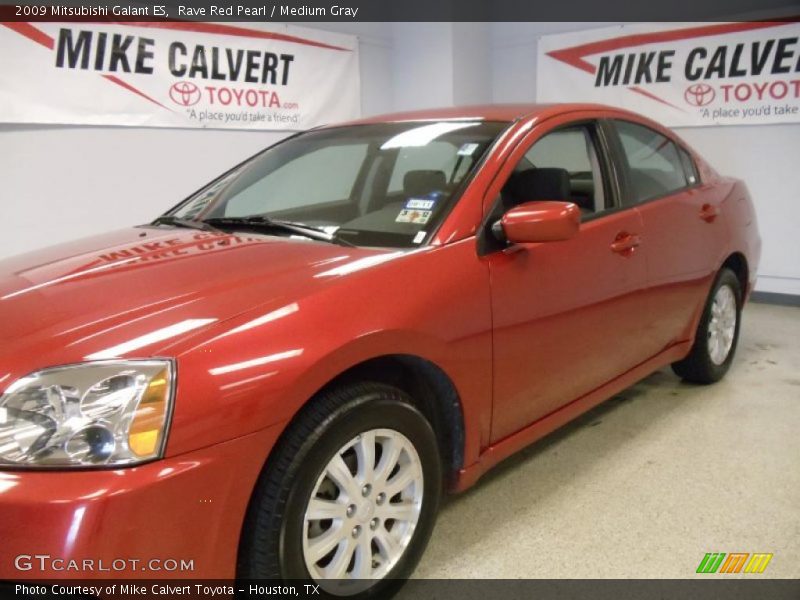 Rave Red Pearl / Medium Gray 2009 Mitsubishi Galant ES