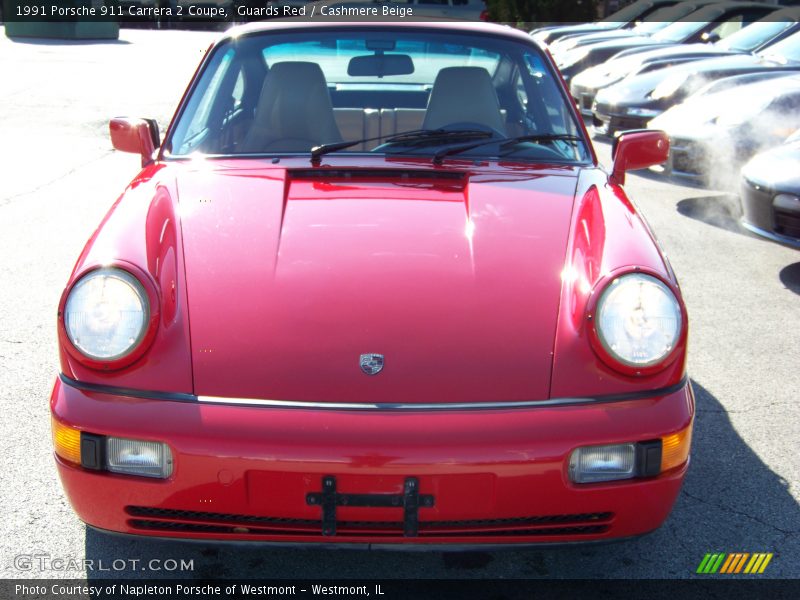 Guards Red / Cashmere Beige 1991 Porsche 911 Carrera 2 Coupe