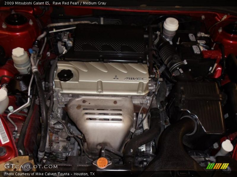 Rave Red Pearl / Medium Gray 2009 Mitsubishi Galant ES