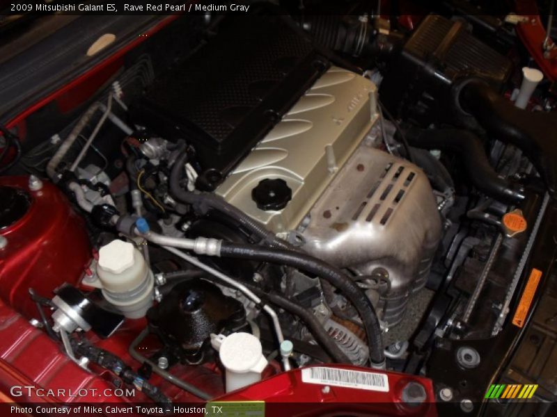 Rave Red Pearl / Medium Gray 2009 Mitsubishi Galant ES