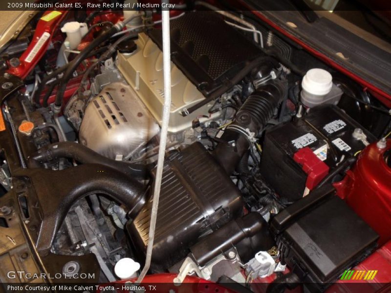 Rave Red Pearl / Medium Gray 2009 Mitsubishi Galant ES