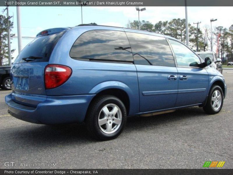 Marine Blue Pearl / Dark Khaki/Light Graystone 2007 Dodge Grand Caravan SXT