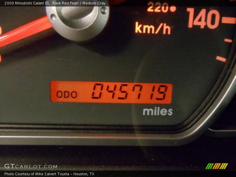 Rave Red Pearl / Medium Gray 2009 Mitsubishi Galant ES