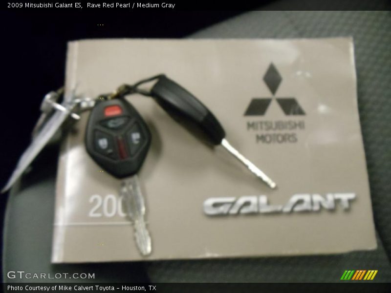 Rave Red Pearl / Medium Gray 2009 Mitsubishi Galant ES