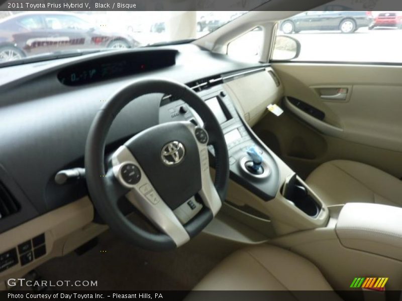 Black / Bisque 2011 Toyota Prius Hybrid V