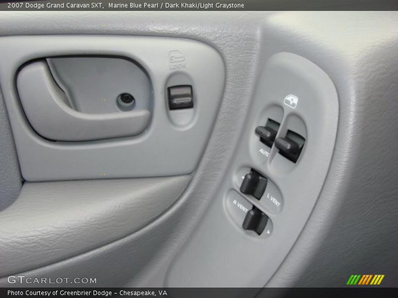 Marine Blue Pearl / Dark Khaki/Light Graystone 2007 Dodge Grand Caravan SXT