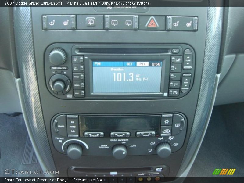 Marine Blue Pearl / Dark Khaki/Light Graystone 2007 Dodge Grand Caravan SXT