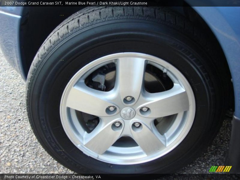 Marine Blue Pearl / Dark Khaki/Light Graystone 2007 Dodge Grand Caravan SXT