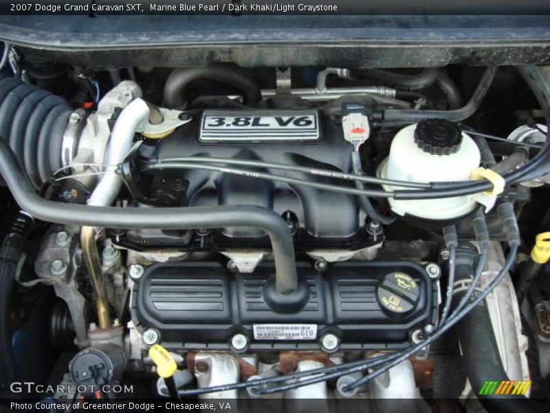 Marine Blue Pearl / Dark Khaki/Light Graystone 2007 Dodge Grand Caravan SXT