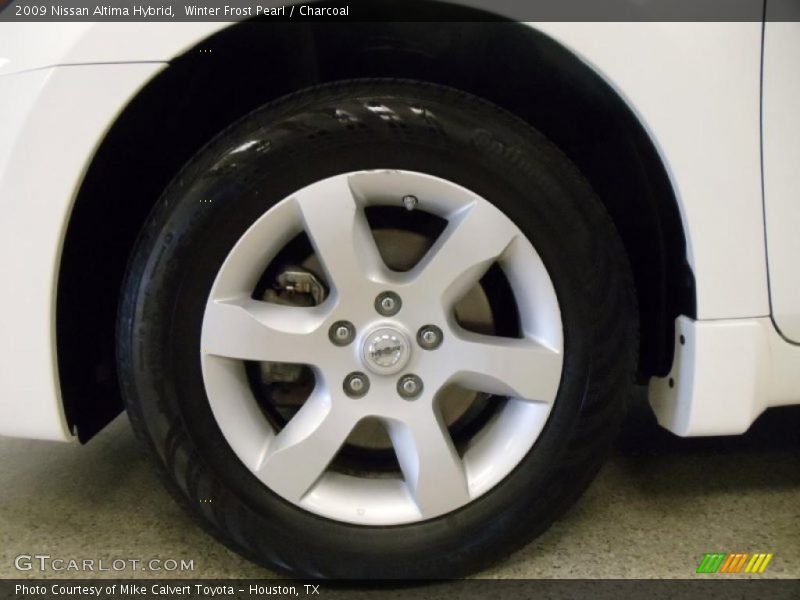 Winter Frost Pearl / Charcoal 2009 Nissan Altima Hybrid