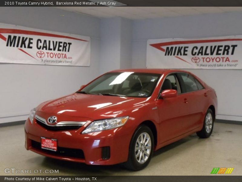 Barcelona Red Metallic / Ash Gray 2010 Toyota Camry Hybrid