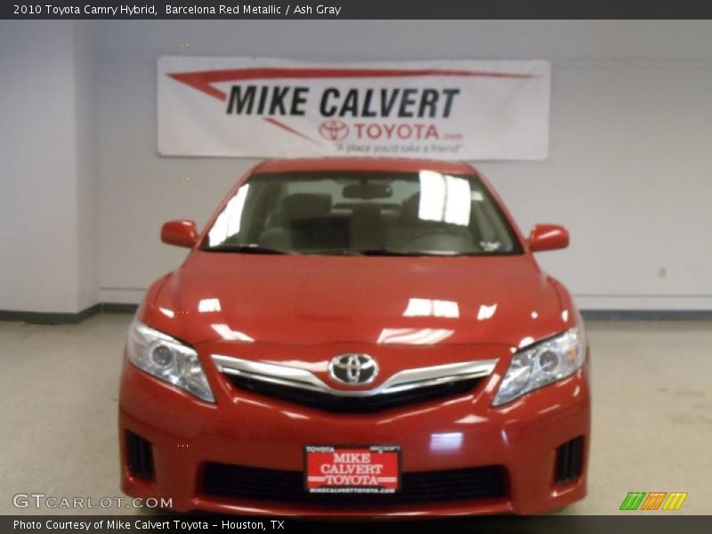 Barcelona Red Metallic / Ash Gray 2010 Toyota Camry Hybrid