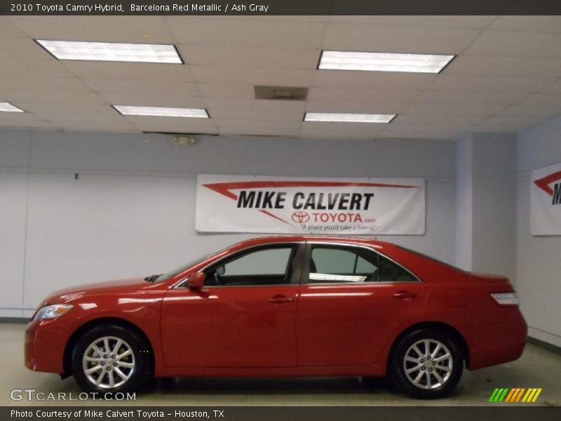 Barcelona Red Metallic / Ash Gray 2010 Toyota Camry Hybrid