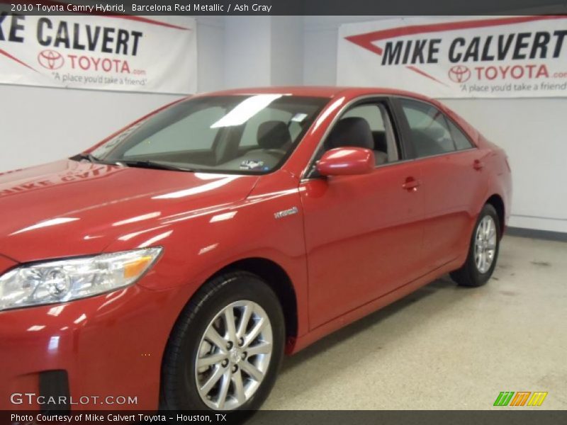 Barcelona Red Metallic / Ash Gray 2010 Toyota Camry Hybrid