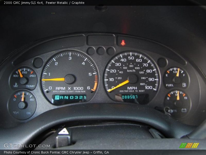  2000 Jimmy SLS 4x4 SLS 4x4 Gauges