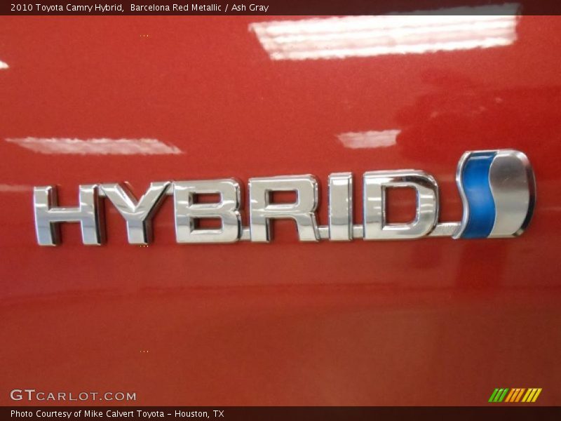 Barcelona Red Metallic / Ash Gray 2010 Toyota Camry Hybrid