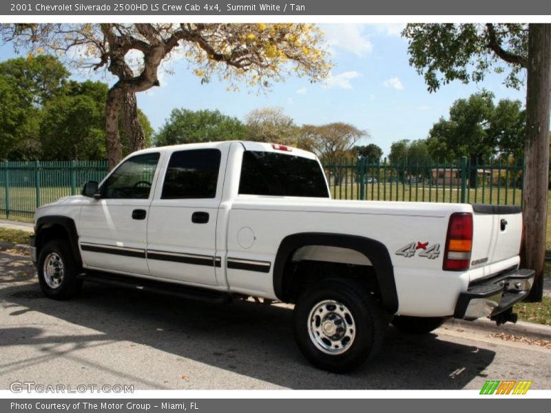Summit White / Tan 2001 Chevrolet Silverado 2500HD LS Crew Cab 4x4