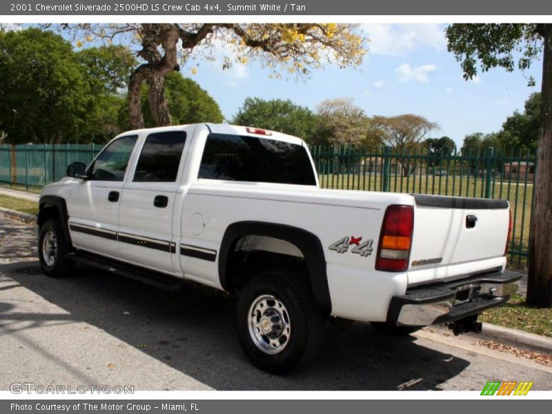 Summit White / Tan 2001 Chevrolet Silverado 2500HD LS Crew Cab 4x4