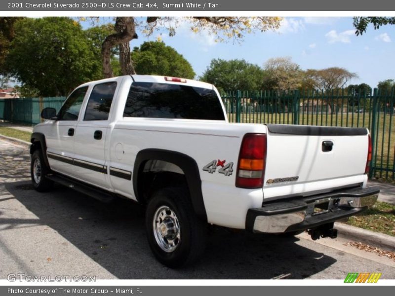Summit White / Tan 2001 Chevrolet Silverado 2500HD LS Crew Cab 4x4