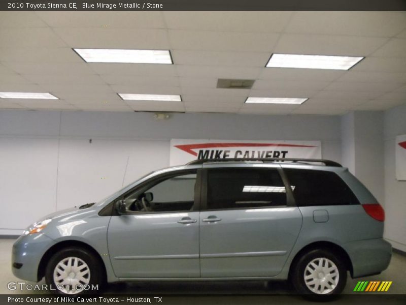 Blue Mirage Metallic / Stone 2010 Toyota Sienna CE