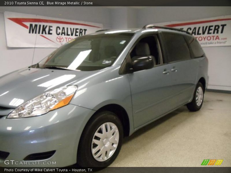 Blue Mirage Metallic / Stone 2010 Toyota Sienna CE