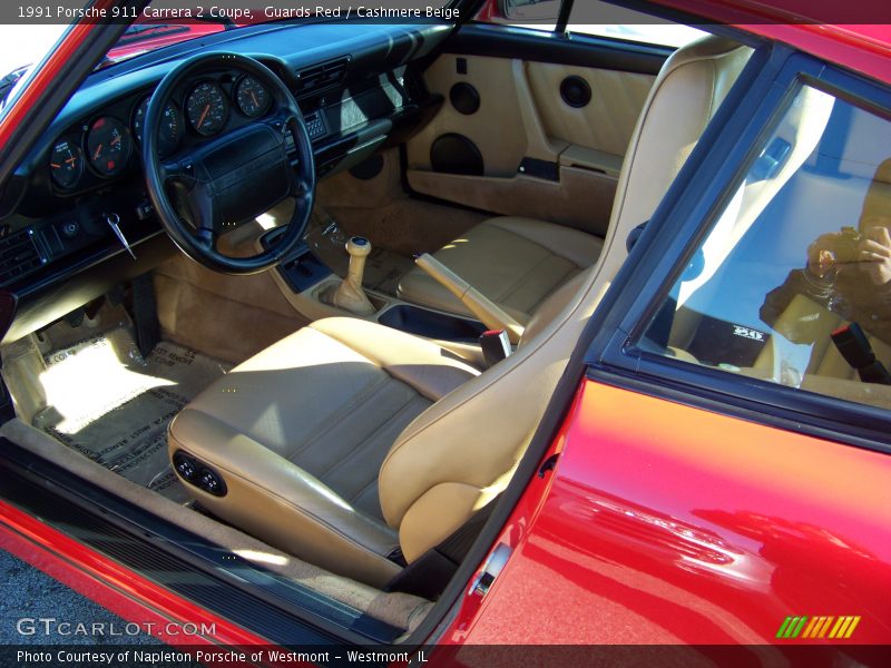 Guards Red / Cashmere Beige 1991 Porsche 911 Carrera 2 Coupe