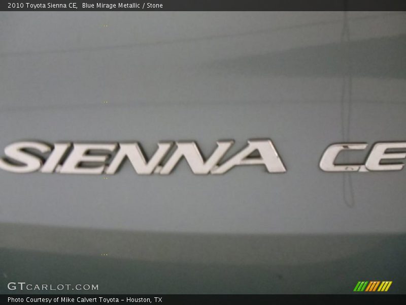 Blue Mirage Metallic / Stone 2010 Toyota Sienna CE