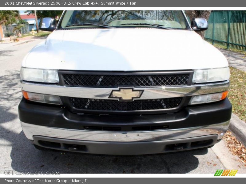 Summit White / Tan 2001 Chevrolet Silverado 2500HD LS Crew Cab 4x4