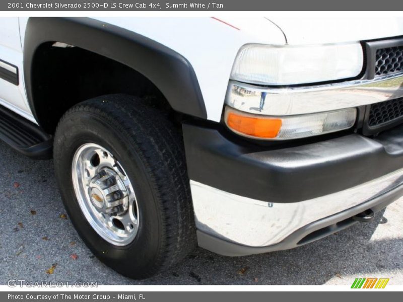 Summit White / Tan 2001 Chevrolet Silverado 2500HD LS Crew Cab 4x4