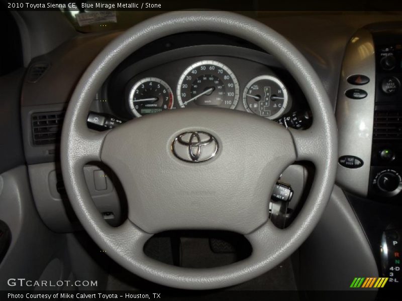Blue Mirage Metallic / Stone 2010 Toyota Sienna CE