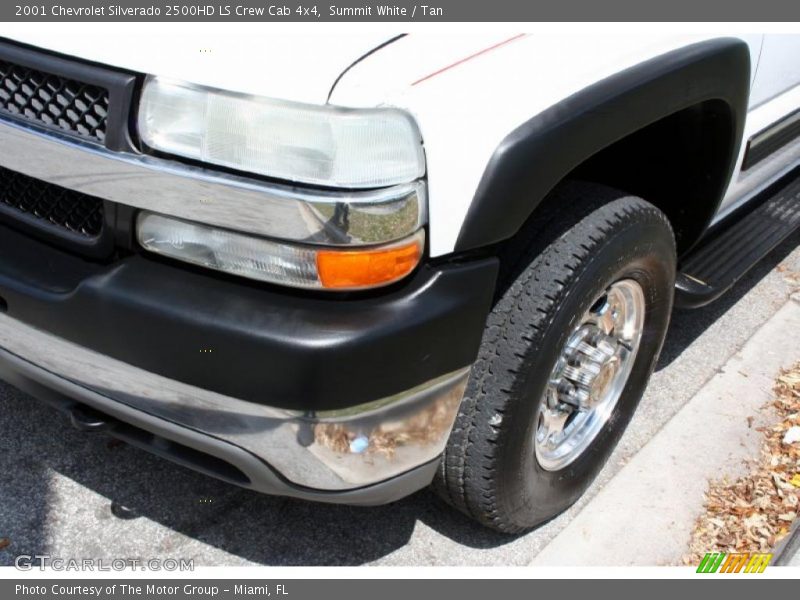 Summit White / Tan 2001 Chevrolet Silverado 2500HD LS Crew Cab 4x4