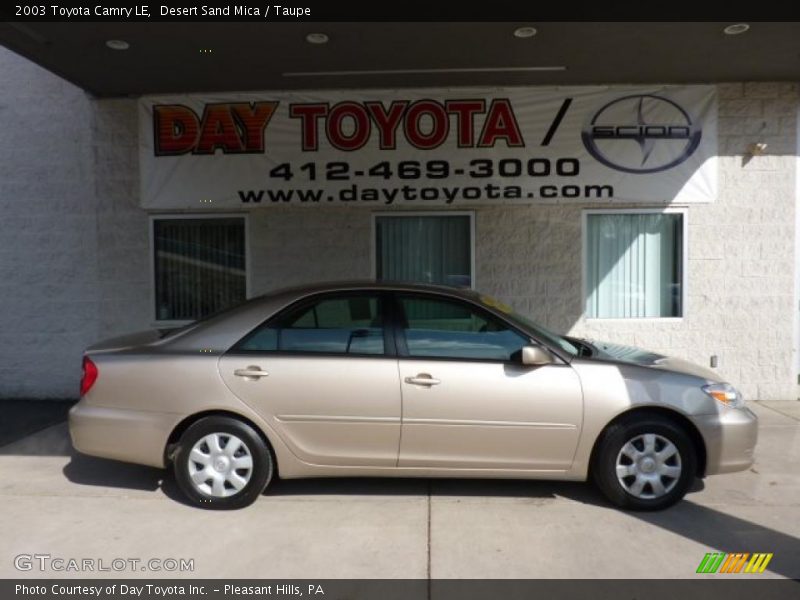 Desert Sand Mica / Taupe 2003 Toyota Camry LE