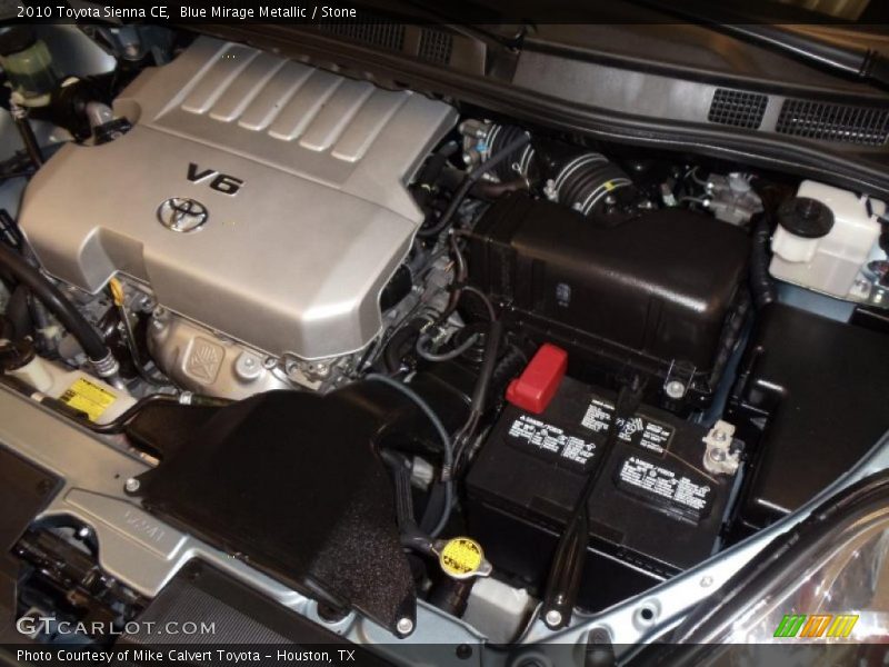 Blue Mirage Metallic / Stone 2010 Toyota Sienna CE