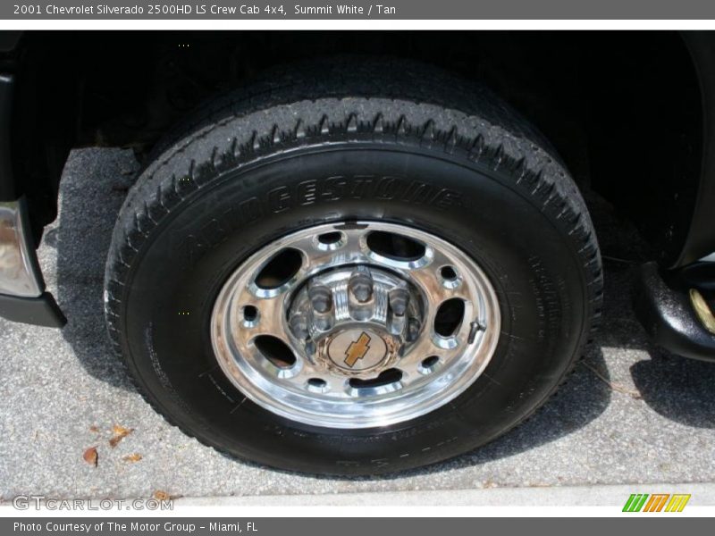 Summit White / Tan 2001 Chevrolet Silverado 2500HD LS Crew Cab 4x4