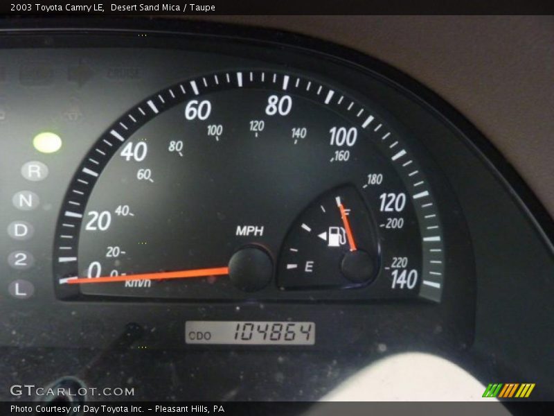 Desert Sand Mica / Taupe 2003 Toyota Camry LE